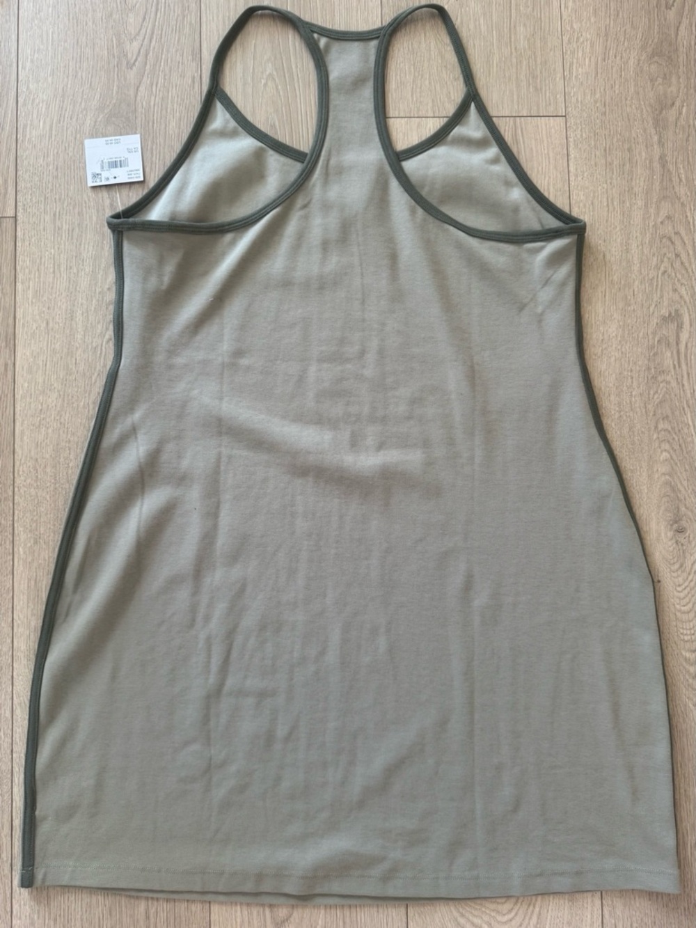 Green Racerback Tank Dress - Picture 3 of 8